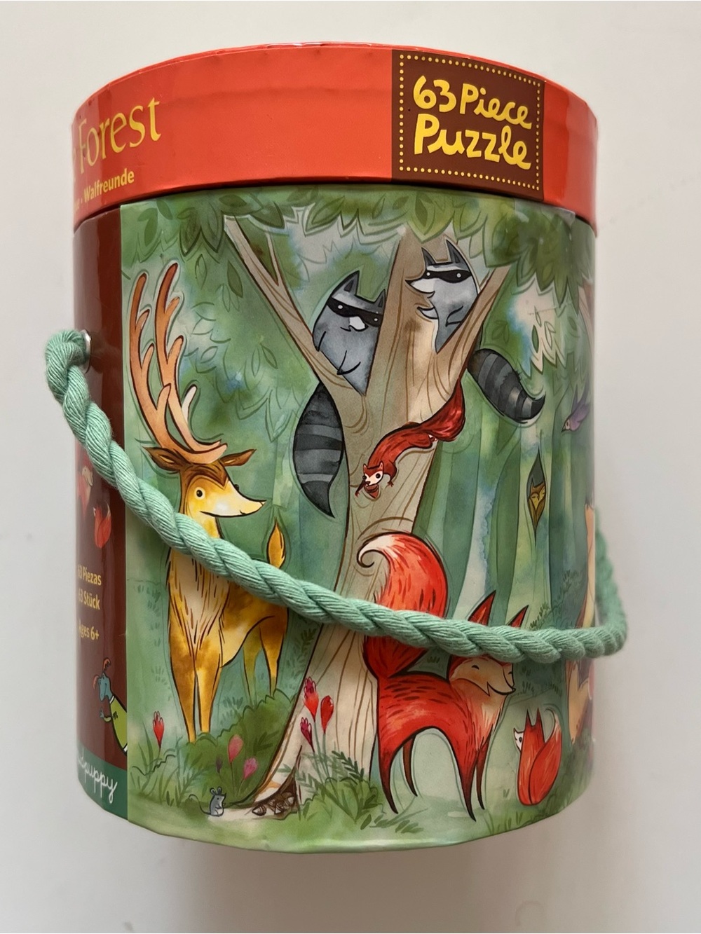 Mudpuppy In the Forest 63 Piece Puzzle EUC
